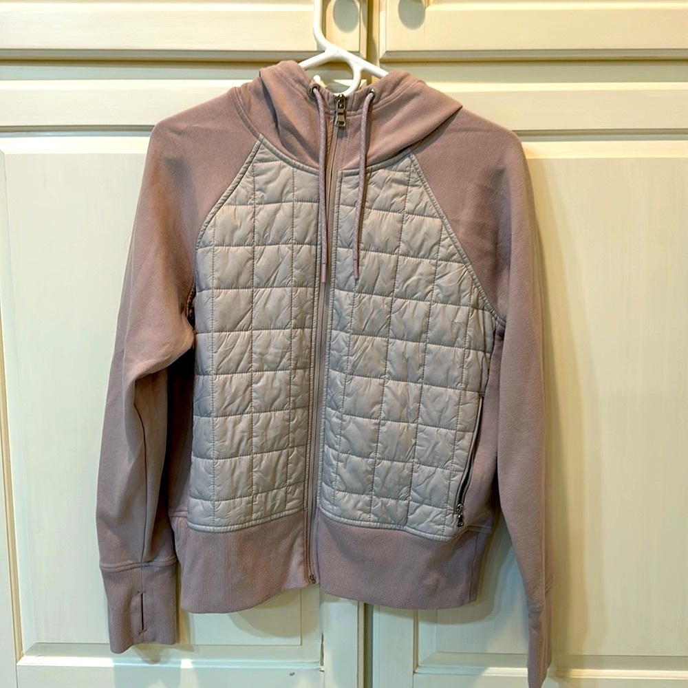 Old Navy Quilted Dynamic Fleece Zip-Front Hoodie Jacket